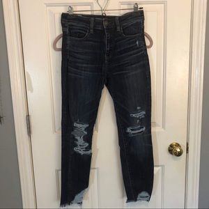 BOGO FREE | HIGH WAISTED RIPPED CROP SKINNY JEAN